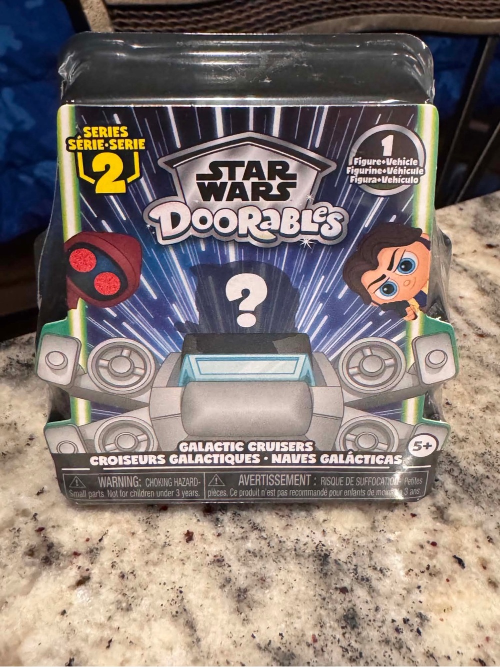 Star Wars Doorables Series 2 Galactic Cruisers - Black, Gray, Blue Accents